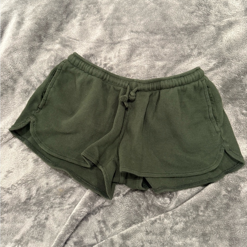 Brandy Melville Dark Green Athletic Shorts